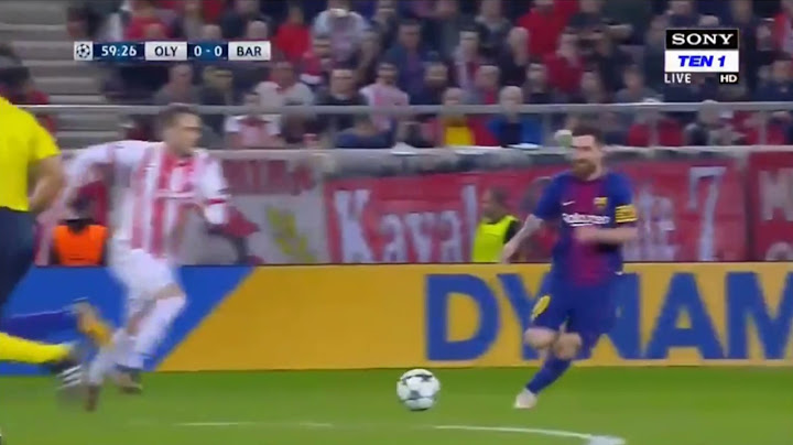 Kostas Fortounis vs Messi  |Olympiakos vs Barcelona|