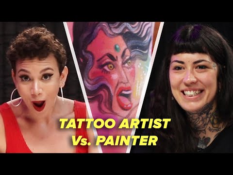 Tattoo Artist Vs. Painter: Body Paint Challenge