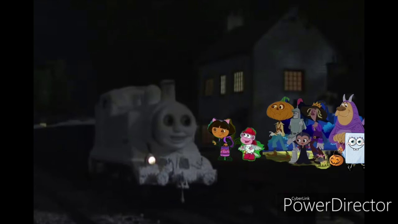 Thomas the Ghost Engine greeting his friends on Halloween - YouTube