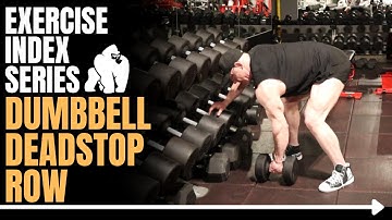 Dumbbell Deadstop Row Exercise Demonstration