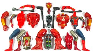 Assemble Toys Spider-Man vs Monster traffic vs iron Spider-Man vs iron Buster-Avengers Marvel Story