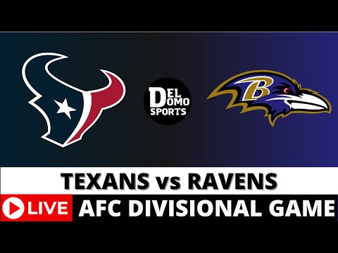 HOUSTON TEXANS VS BALTIMORE RAVENS LIVE - NFL Game Score JAN 20, 2024 