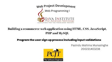 Program the user sign up process including input validations || Pasindu Mahima Munasinghe