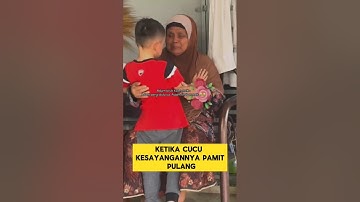 momen sedih ketika cucu pamit pulang sama nenek nya ‼️‼️ #sedih #nangis #nenek #pulang #shorts
