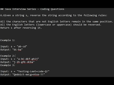 #java8  Reverse a String in Java Without Touching Numbers or Special Characters #leetcode #strings