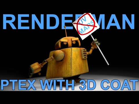 Renderman 21 Ptex with 3DCoat Tutorial