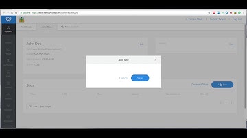 Welcome to Weebly Cloud for Designers, Adding A Site for your Client Video 2