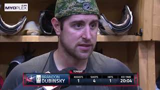 Post game: Brandon Dubinsky 11/17/17