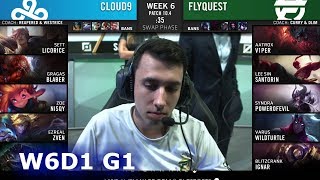 Cloud 9 vs FlyQuest | Week 6 Day 1 S10 LCS Spring 2020 | C9 vs FLY W6D1