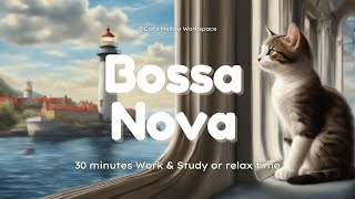 LoFi Bossa Nova Coastal Train Journey | deep focus study / work concentration / relax☕