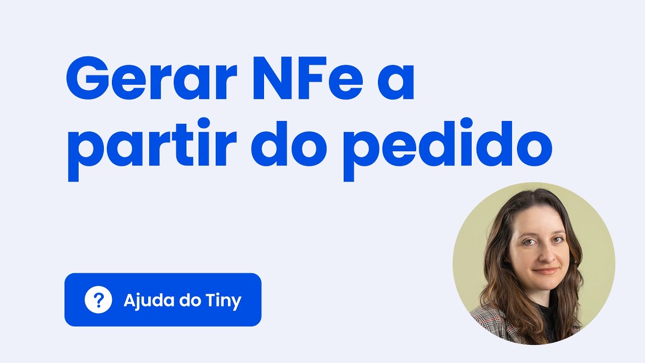 Gerar nota fiscal a partir dos pedidos de venda
