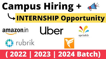 Campus Hiring + INTERNSHIP Opportunity | 2022 | 2023 | 2024 Batch Eligible | Latest August Openings