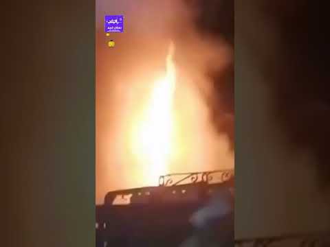 الحيطان اتفحمت ح ريق هائل في محلات سوق الجملة بطنطا 3 سيارات إطفاء للسيطرة على الن يران