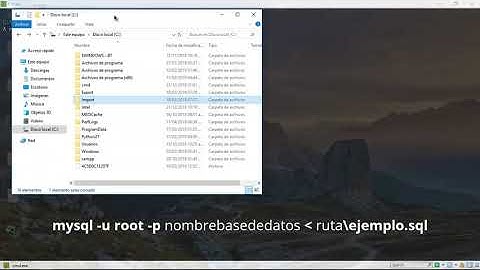 IMPORTAR Y EXPORTAR bases de datos con MYSQL desde consola
