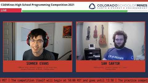 CS@Mines HSPC 2021 Interview with Sumner Evans (Problem Author)