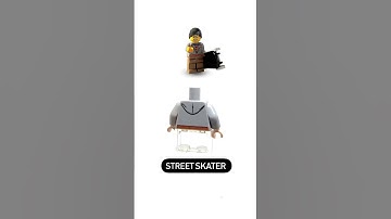 How To Make A LEGO Quicksilver Minifigure from X-men Days of Future Past! #shorts