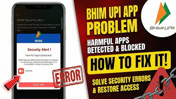 Bhim UPI App Security Alert Problem | Bhim App Security Alert Problem solved |Harmful App/s Detected