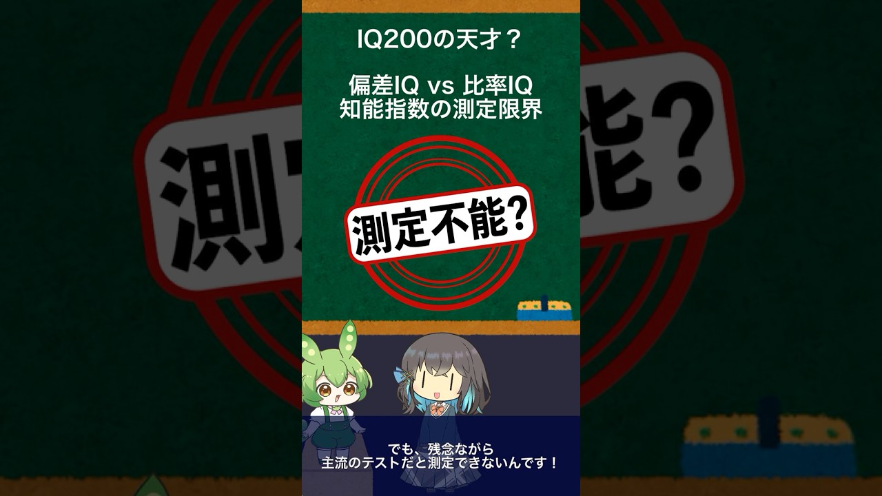 IQ200の測り方とは？偏差IQと比率IQの違いを1分で解説
