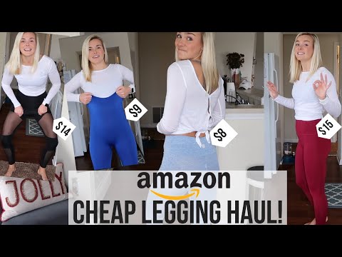 CHEAP AMAZON LEGGINGS!! | Try On & Review