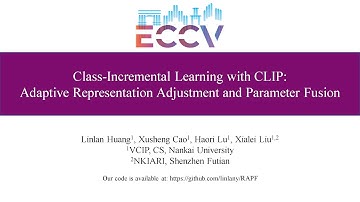 (ECCV24)Class-Incremental Learning with CLIP:Adaptive Representation Adjustment and Parameter Fusion