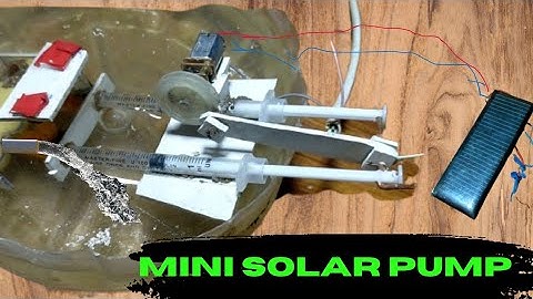 I made Mini Solar Water Pump 🥰 | Home Made Reciprocating Pump DIY #diy
