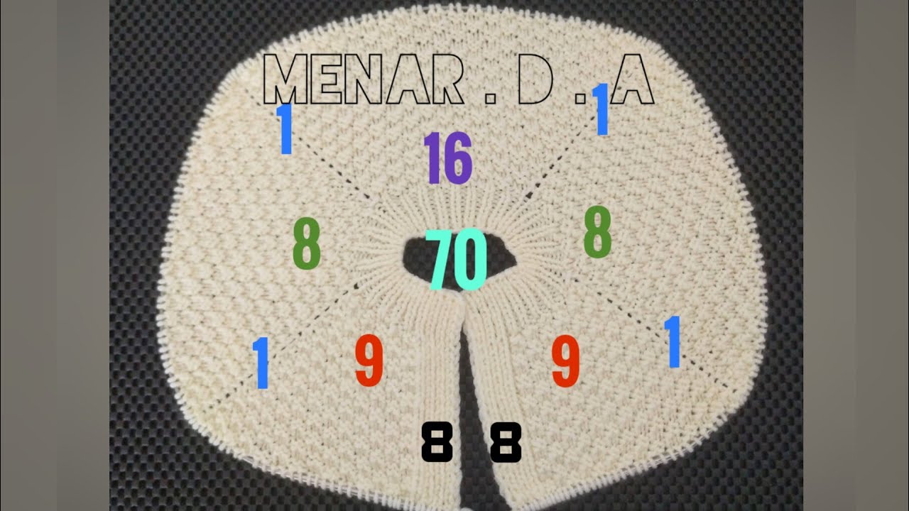 جاكيت الخريف للبيبي بحردة الرجلان والبداية من الاعلى part1