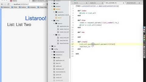 Making a Rails App, Part 17: Making each list an instance of the "List" class / model