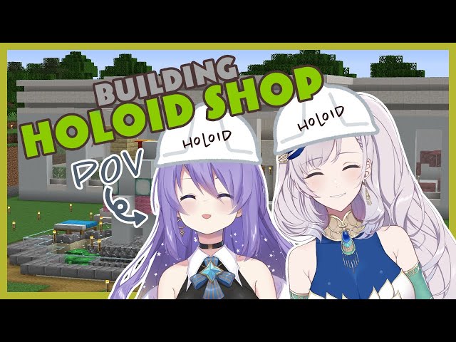 【Minecraft】Building holoID Shop - Part 3【PavoNova】のサムネイル