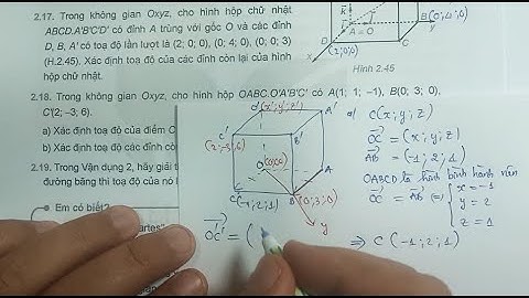 TOÁN 12  KẾT NỐI TRI THỨC  BÀI TẬP BÀI 7 : TỌA ĐỘ TRONG KHÔNG GIAN