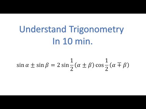 Video: Hur Man Förstår Trigonometri