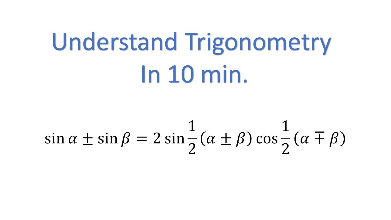 ⁣Understand Trigonometry in 10 min