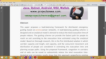 Distributed Emergency Guiding with Evacuation Time Optimization Based on Wireless Sensor Networks