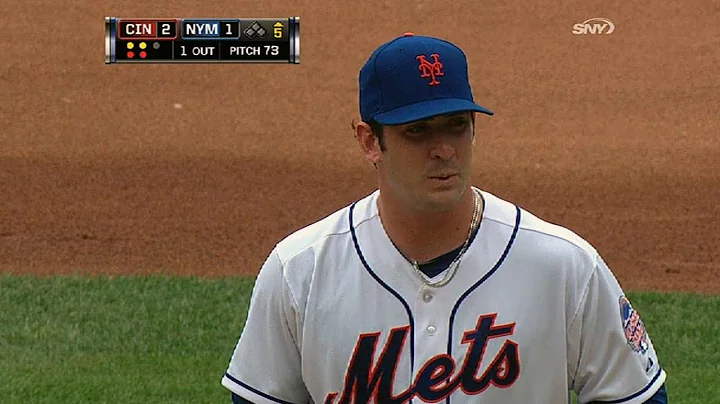 CIN@NYM: Harvey strikes out six over 6 1/3 innings