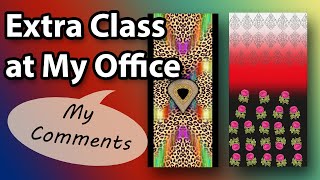 My comments on my Students Designs | Extra class | Textile Designing | Photoshop Tutorial
