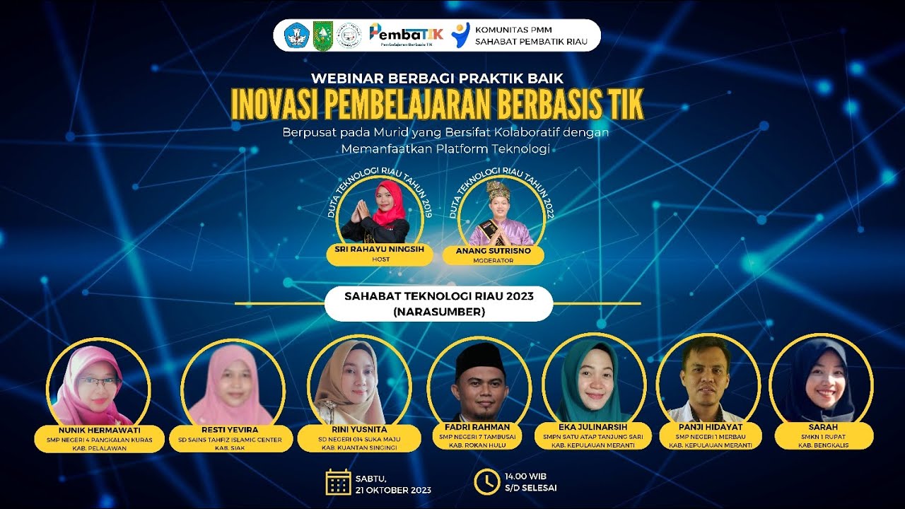Webinar Berbagi Praktik Baik "Inovasi Pembelajaran Berbasis TIK dgn ...