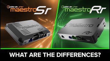 MAESTRO SR - OVERVIEW AND DIFFERENCES