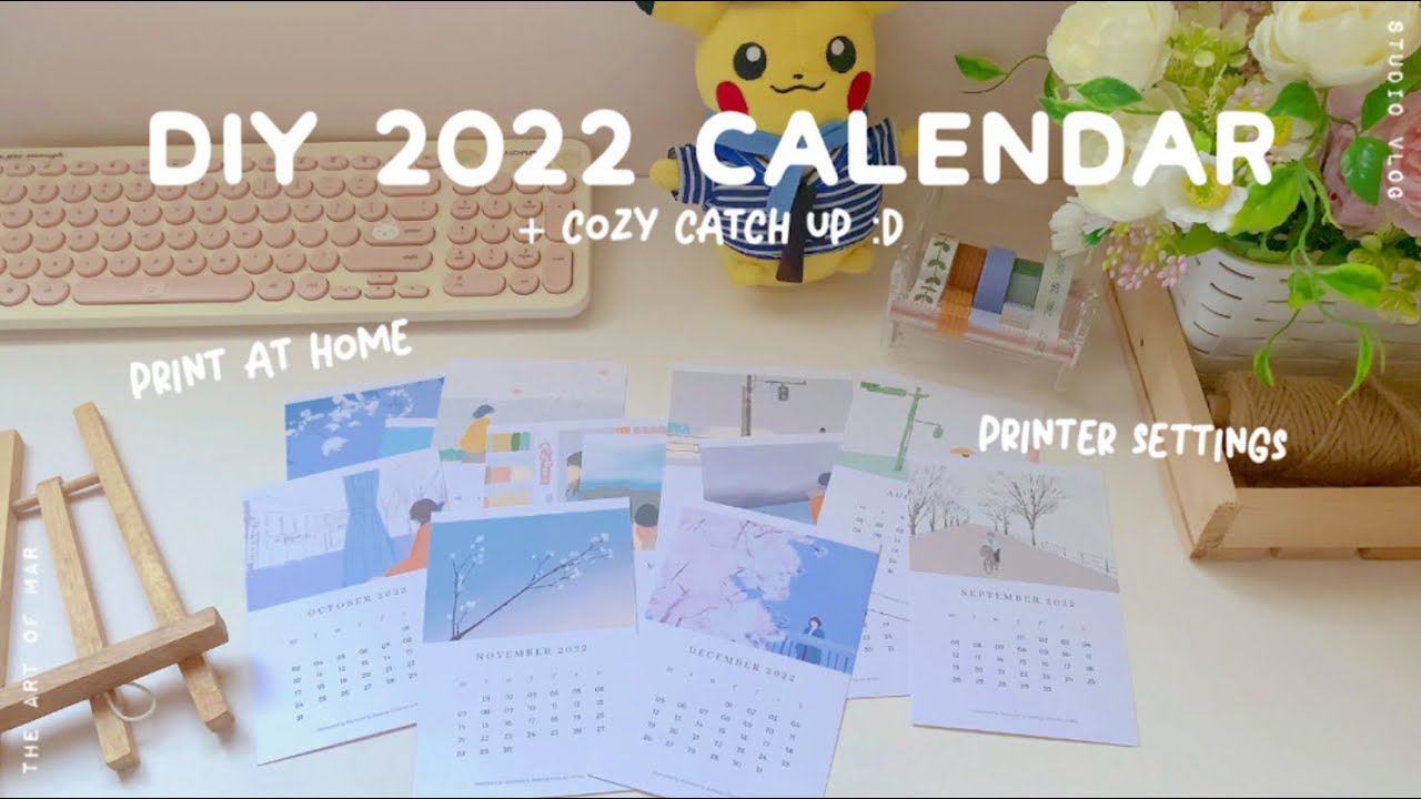 How to make desk calendars at home 🖨 printer settings using