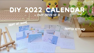 How to make desk calendars at home 🖨 printer settings using Canon Pixma 🌼 sticker business vlog