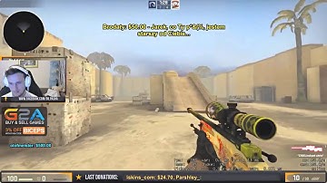 PashaBiceps VS  s1mple for 100$ 1V1 BO3 CS׃GO 2016.01.16