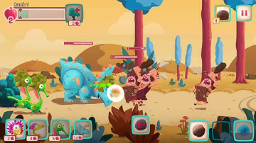 Dino Bash | Level 16 | Dinosaurs v Cavemen Tower Defense Wars