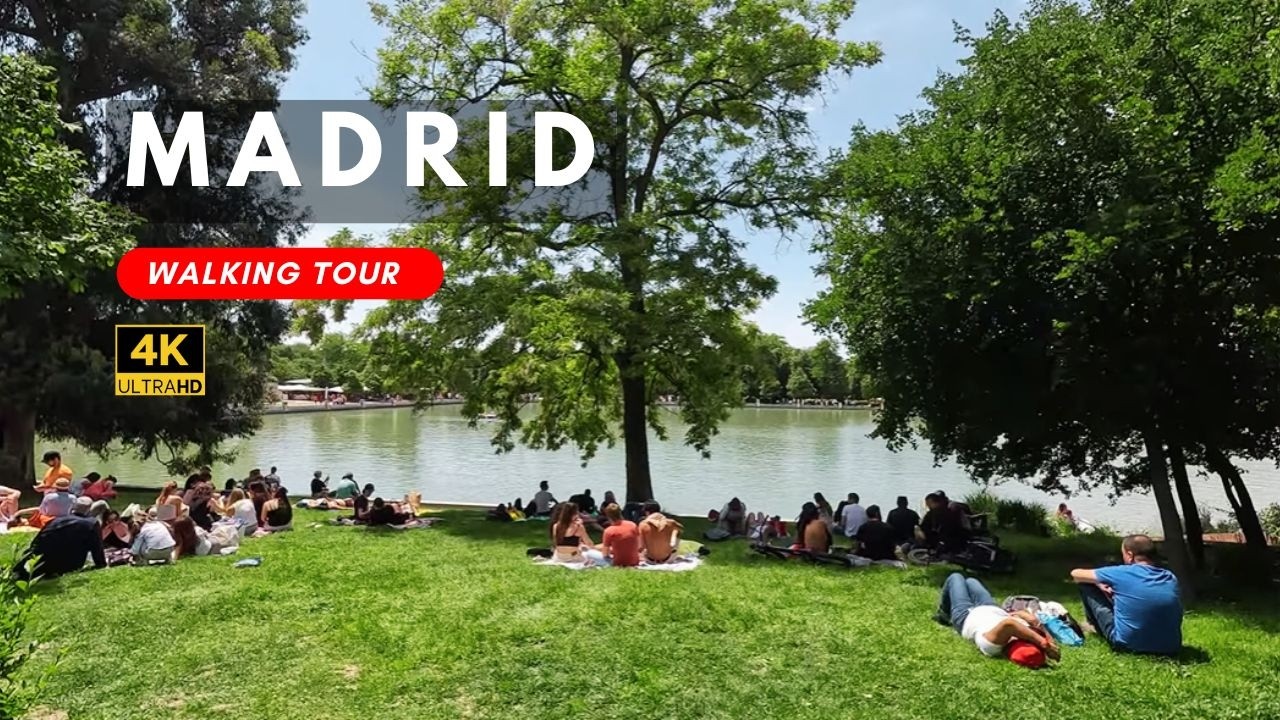 Spring Walk in MADRID's Retiro Park | 4K Walking Tour 🌸