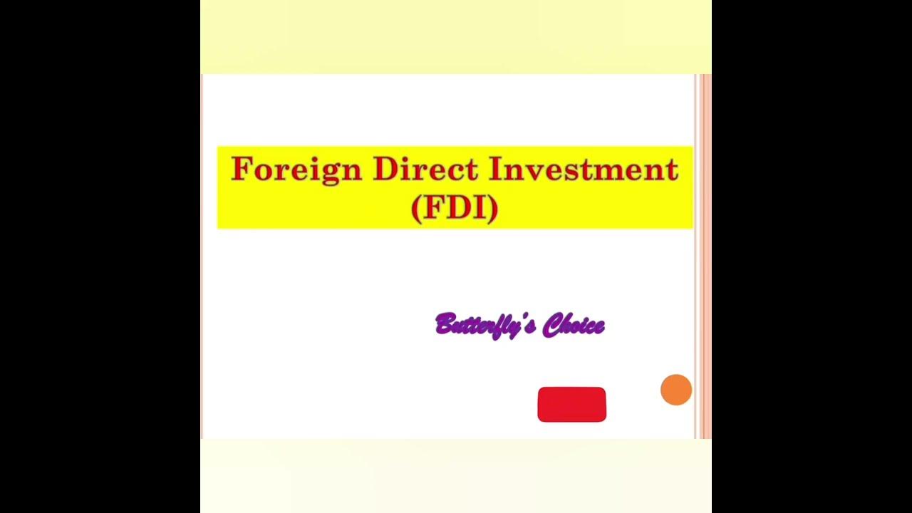 Foreign direct investment types of FDIKSETUGC in