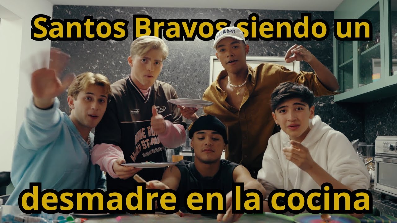Santos Bravos siendo un desmadre en la cocina