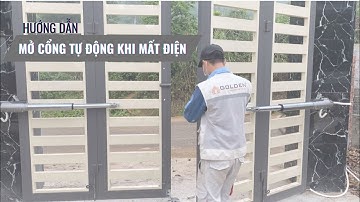 Hướng dẫn mở khoá cơ CỔNG TỰ ĐỘNG TAY ĐÒN trong trường hợp mất điện