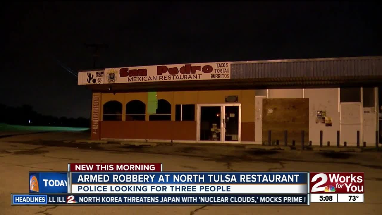 Tulsa Police search for three suspects from restaurant robbery - YouTube