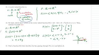 Intro To Vector Valued Functions