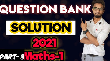 Question Bank Solution 2021part-3/Maths-1/#ssc/Board exam/Maharashtra/#education1st