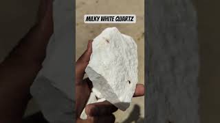 Milky White Quartz stone | Snowwhite #Quartz #youtubeshortsmineral