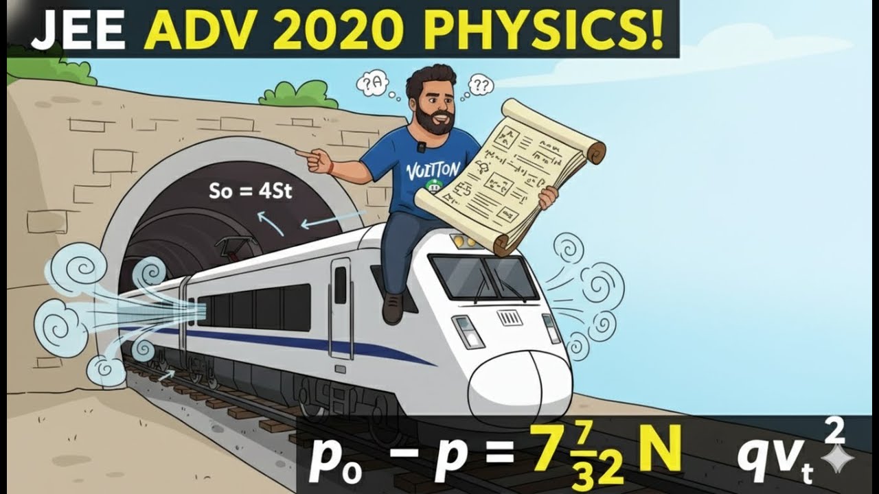 Train Engineer Math/physics Train in a Tunnel: JEE Advanced 2020 Physics Question SOLVED | Fluid ...