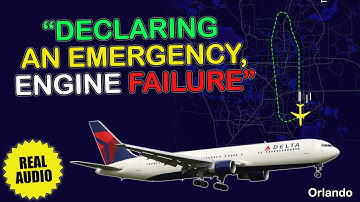 Engine failure shortly after takeoff. Delta Boeing 767-300 returned to Orlando. Real ATC